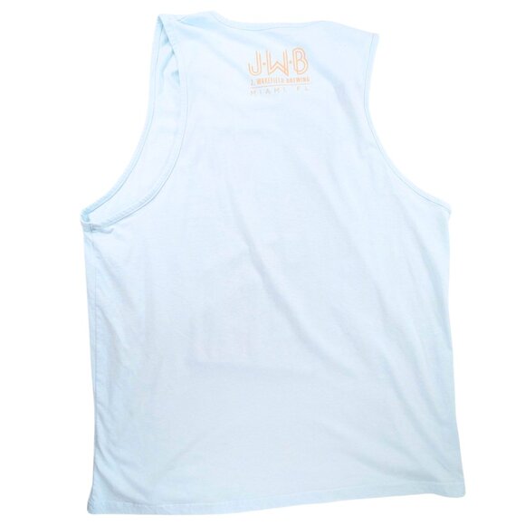J.Wakefield 2XL El Jefe Hefeweisen Sleeveless Blue Graphic Tee Drink Like A Boss - Picture 2 of 8